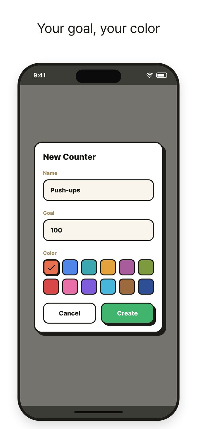 TapCounter screen 5